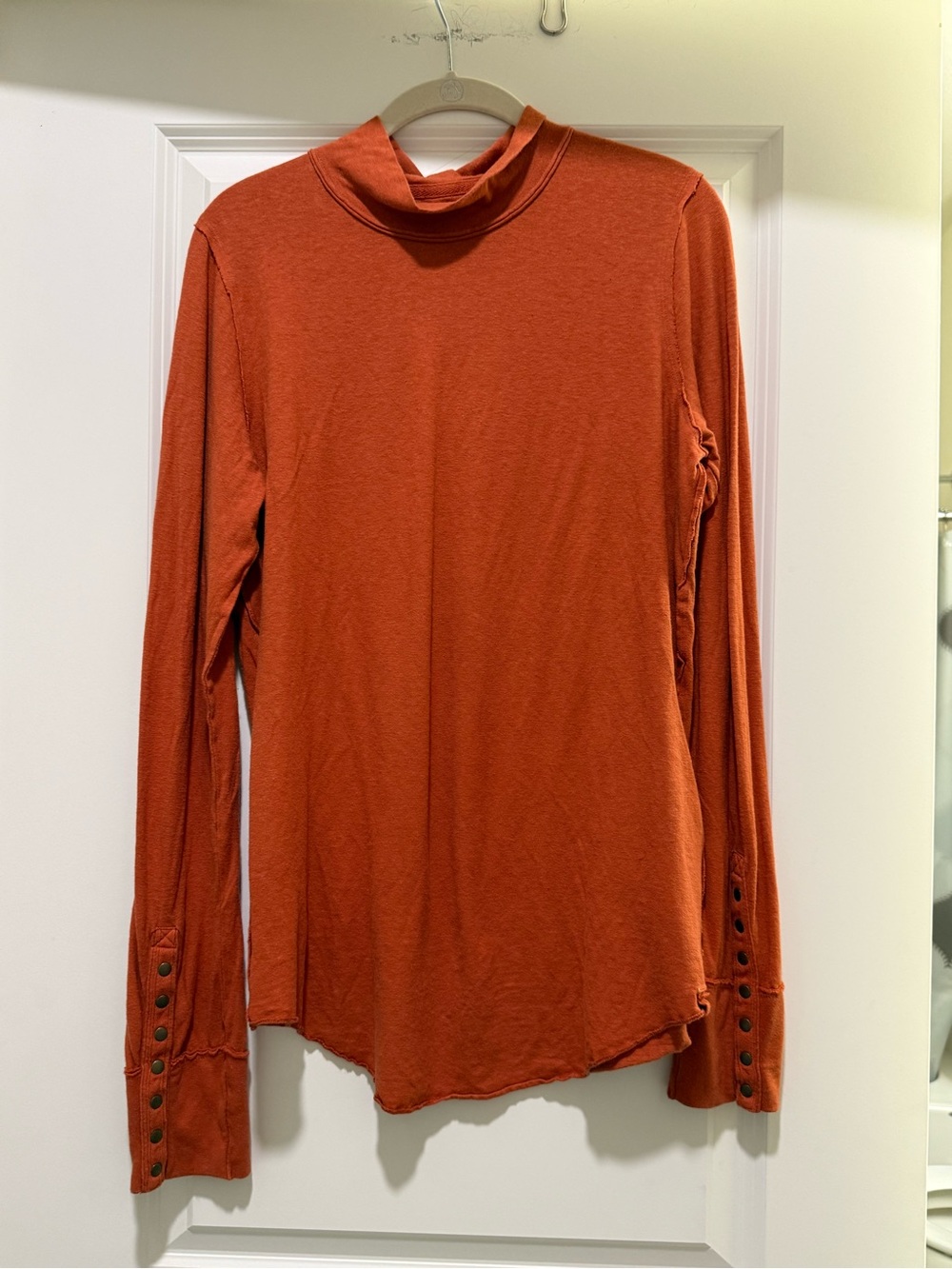Care FP Willow Hemp Turtleneck in Rust Orange